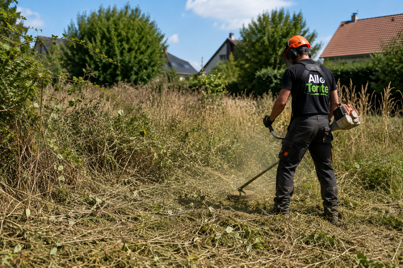 Terrain en friche remis en état par Allo Tonte